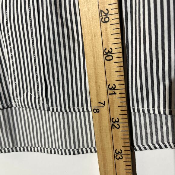 Vintage Polo Ralph Lauren Performance White/Black Striped Button Up Shirt Men XL - Picture 6 of 8